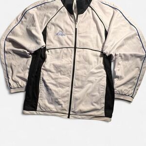 Vintage 90s White and black‎ Kappa track jacket